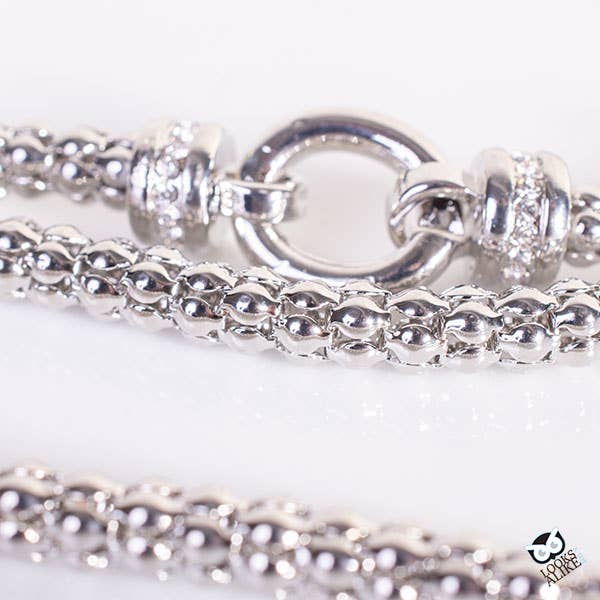 Layered Crystal Station Necklace