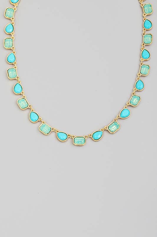 Assorted Rhinestone Necklace J2307