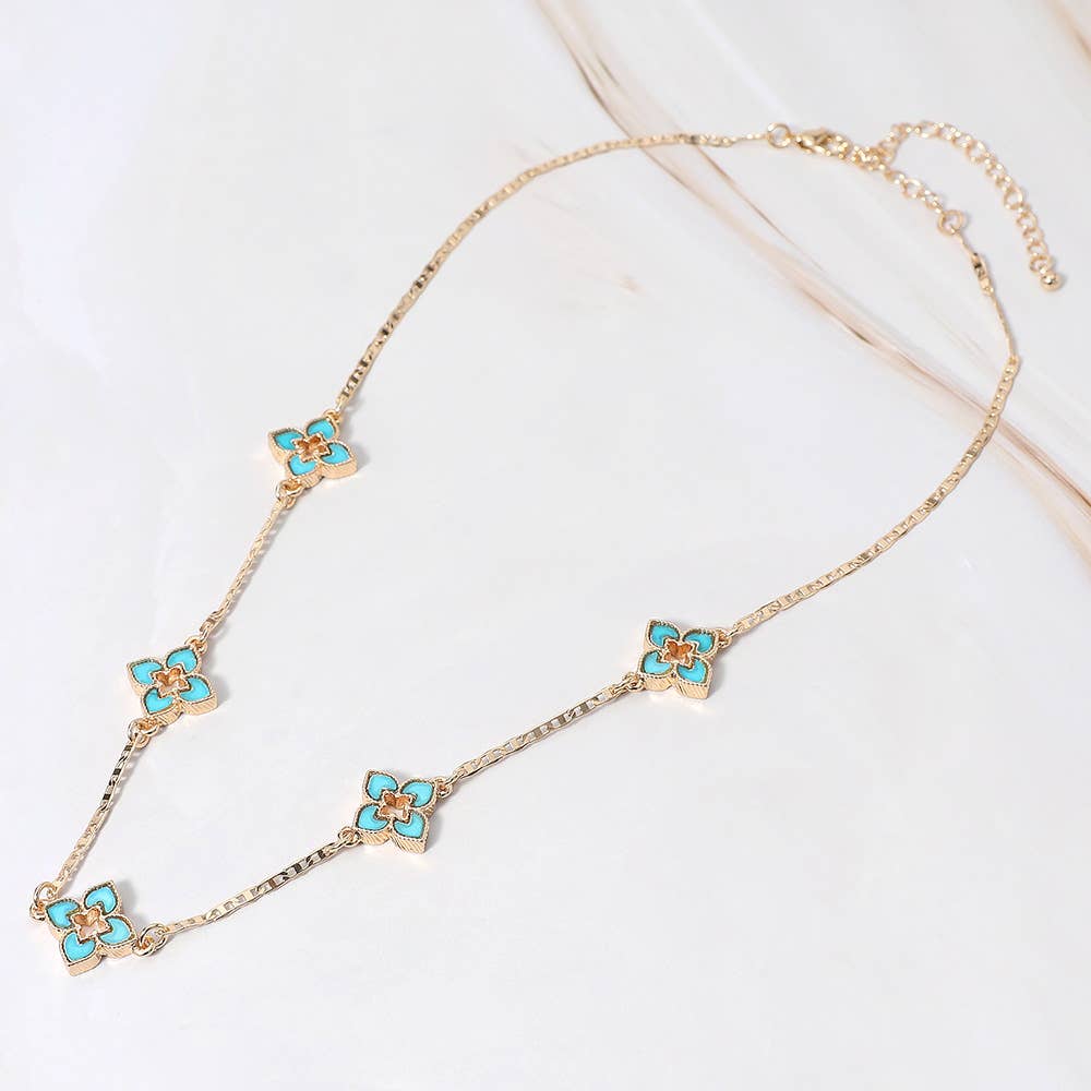Clover Station Necklace