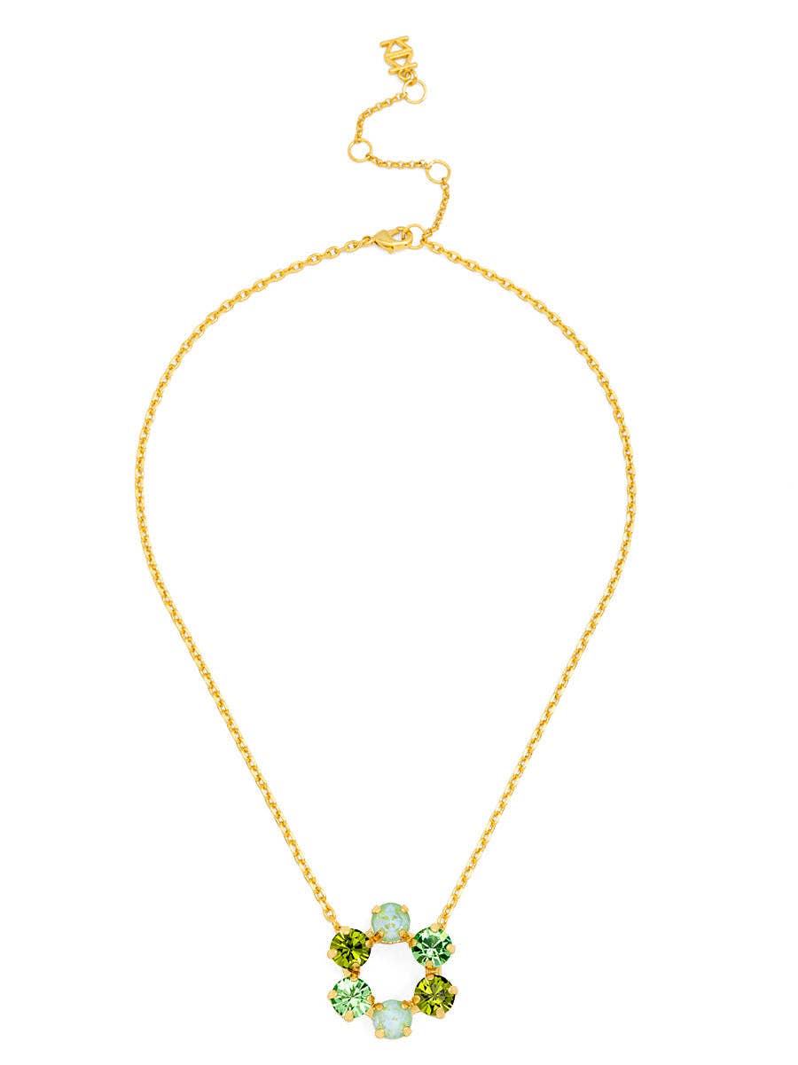 Front-Facing Crystal Collar Necklace