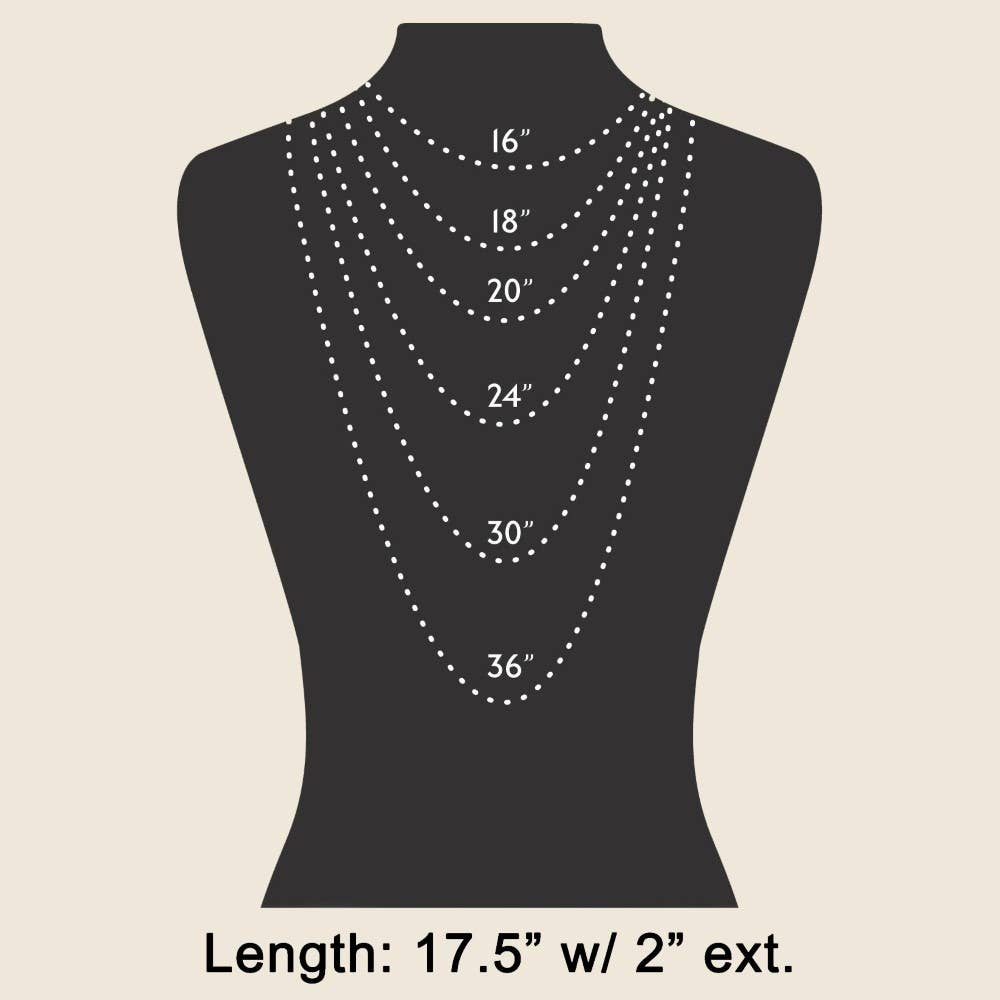Acetate Square Cross Toggle Chain Necklace