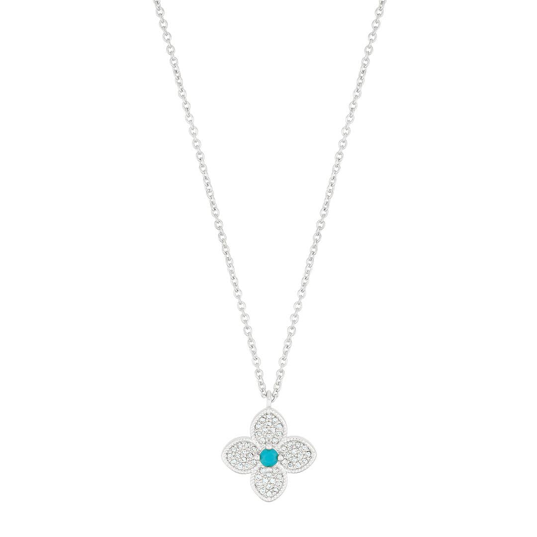 Turquoise Flower Necklace