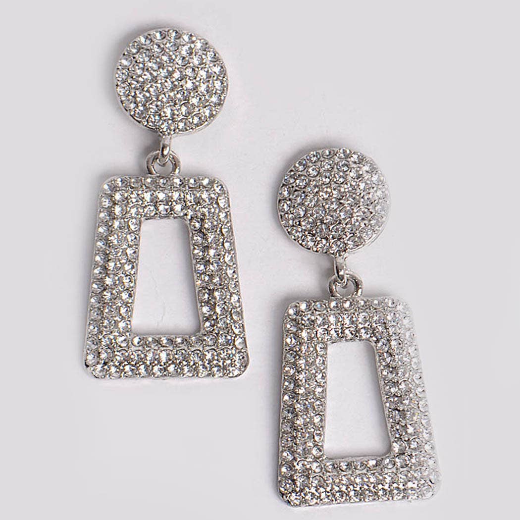 Glittered Beads Drop Earrings