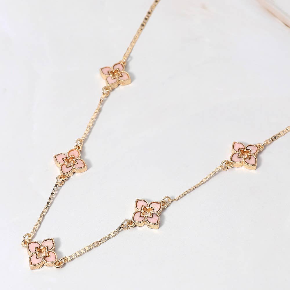 Clover Station Necklace