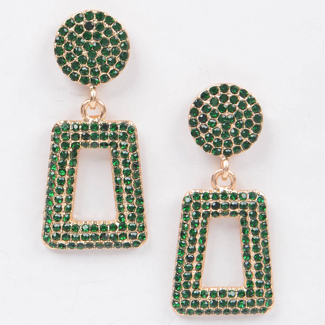 Glittered Beads Drop Earrings