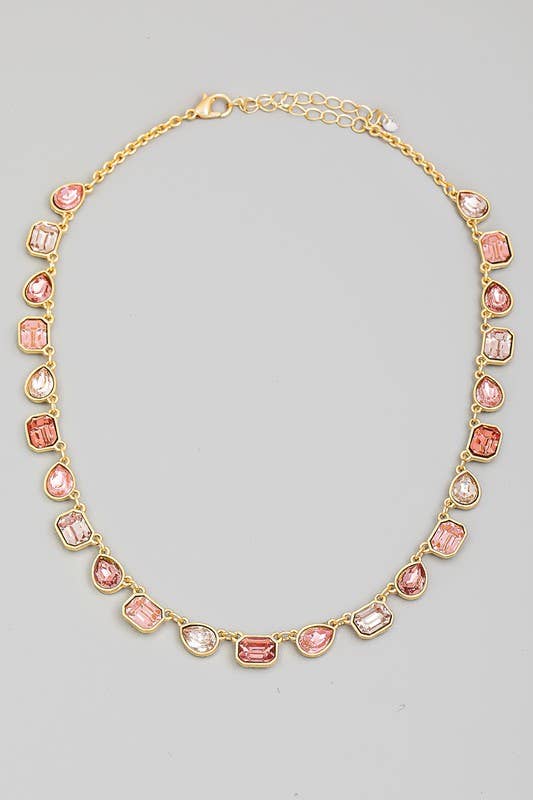 Assorted Rhinestone Necklace J2307