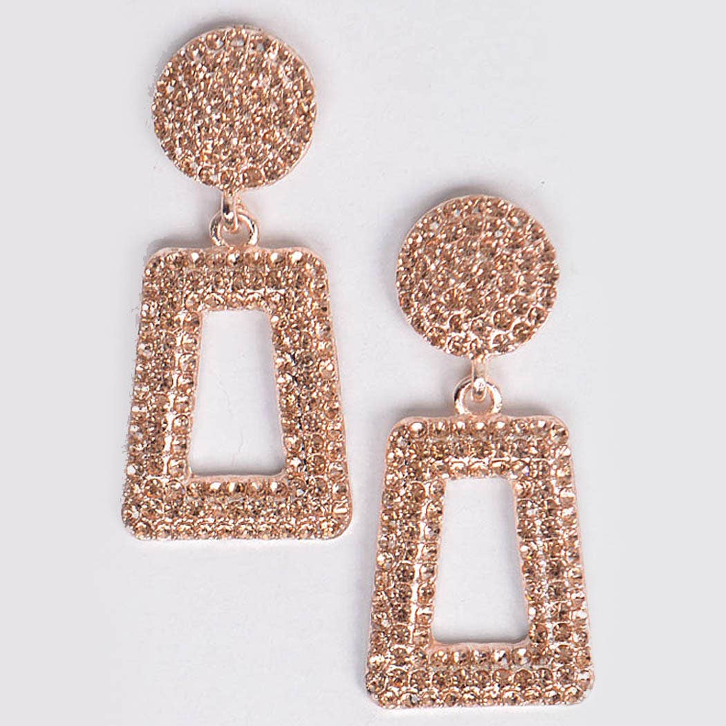 Glittered Beads Drop Earrings