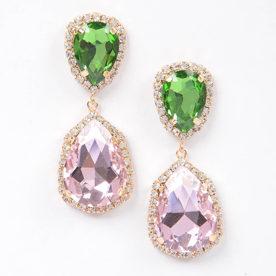 Multi Color Stone Earring