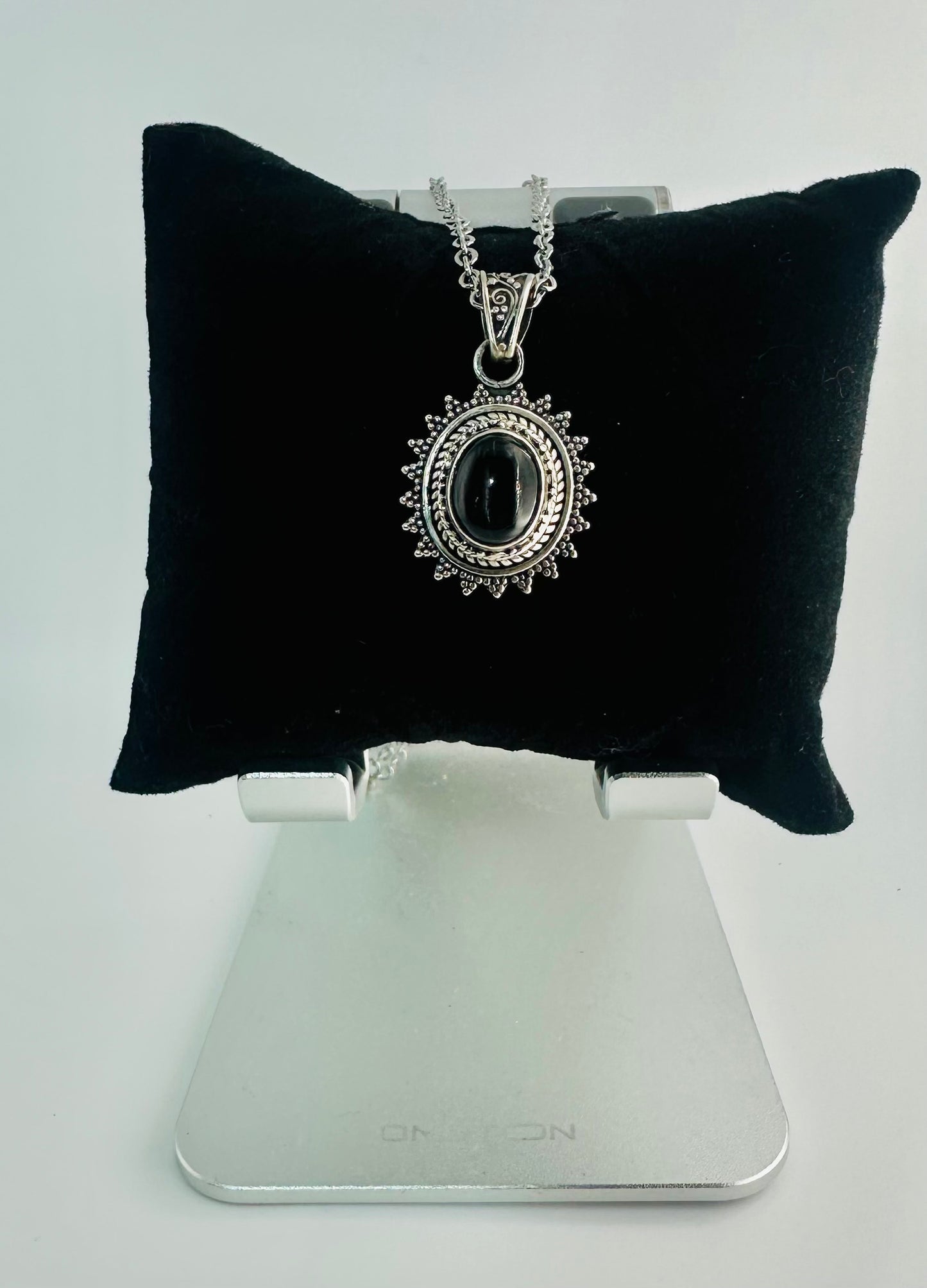 Shekinah Star Black Onyx Pendant Necklace