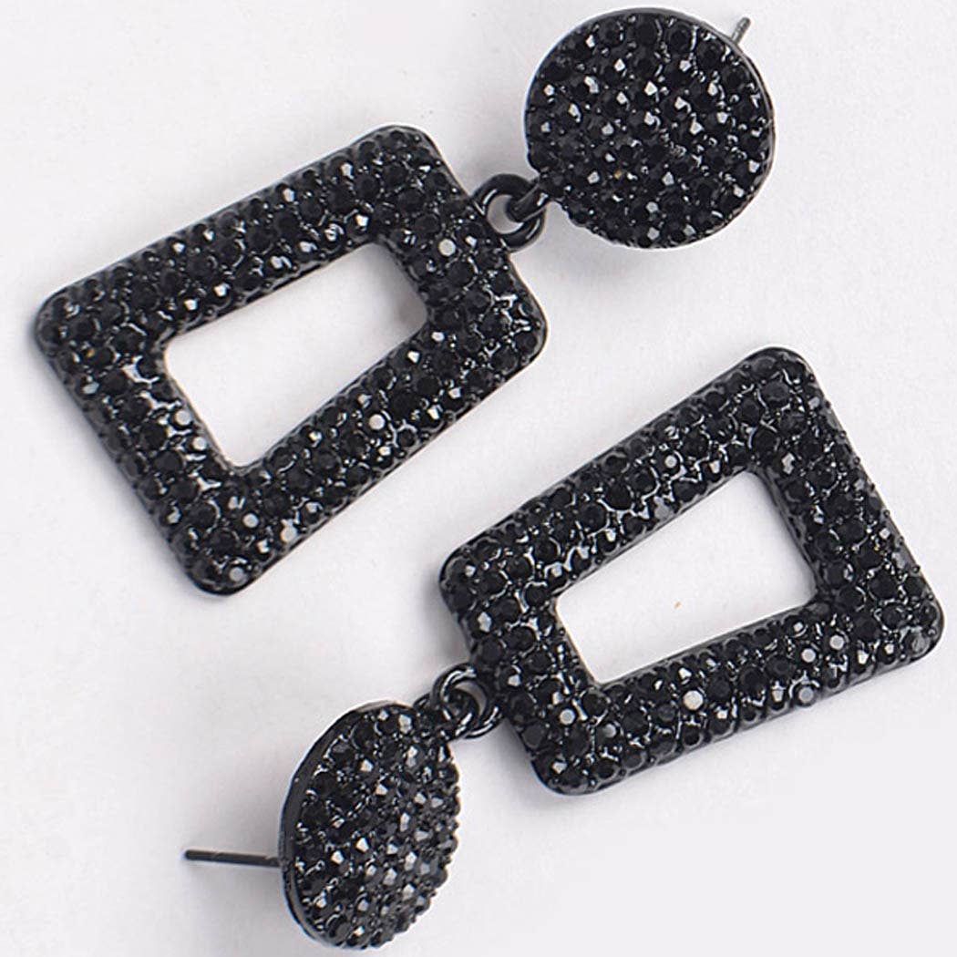 Glittered Beads Drop Earrings