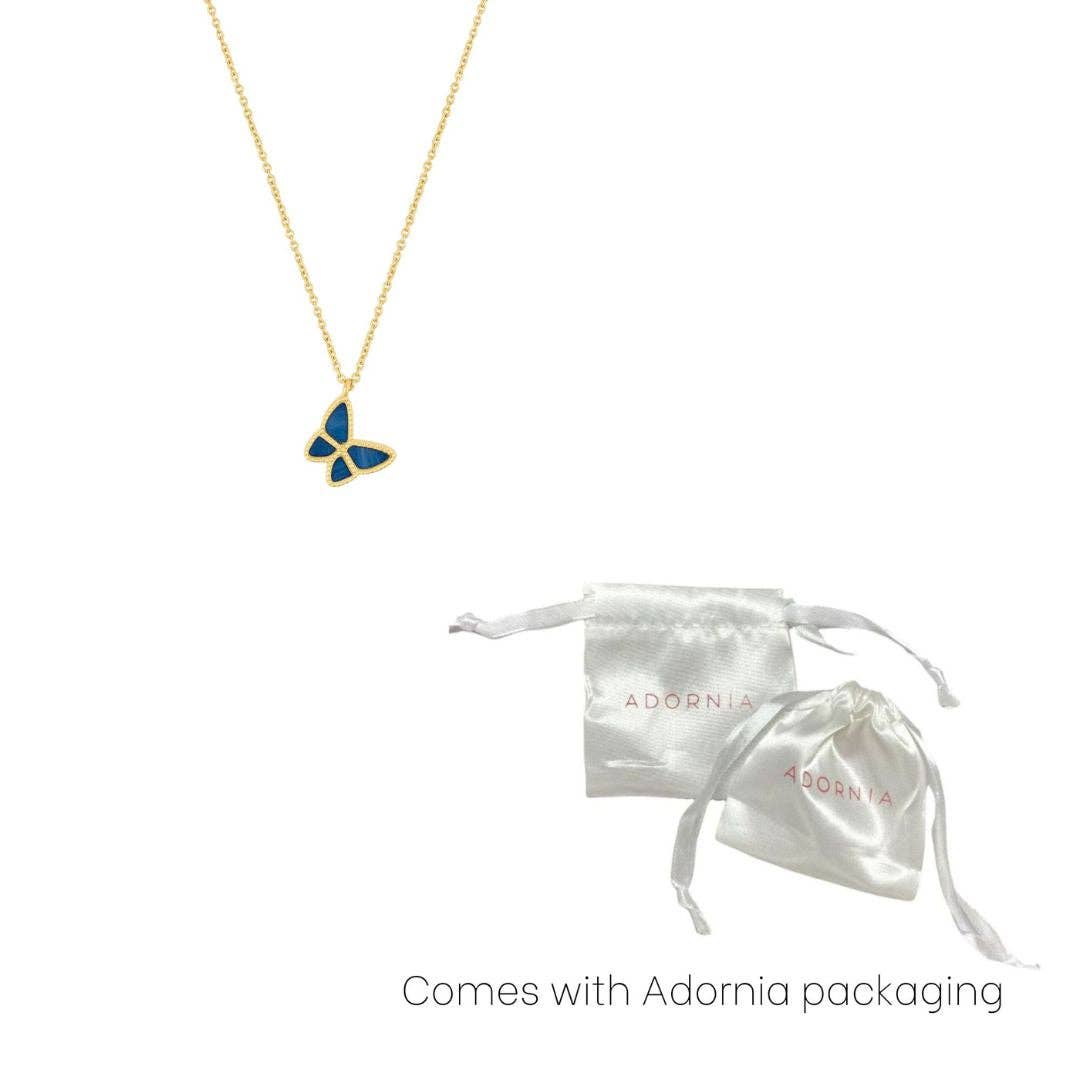 Blue Butterfly Necklace