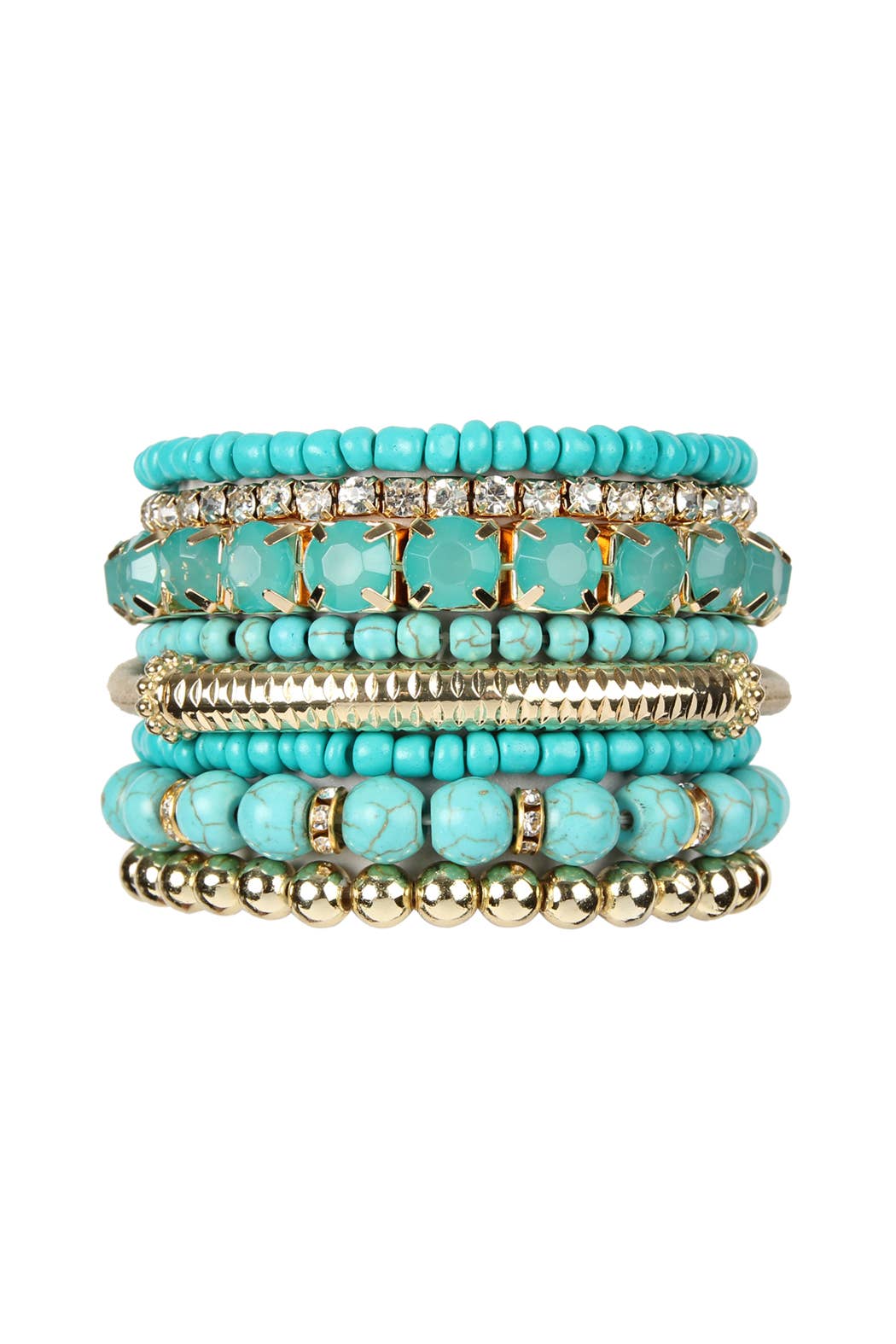 Regular Size Stack-able Beads Bracelet Set