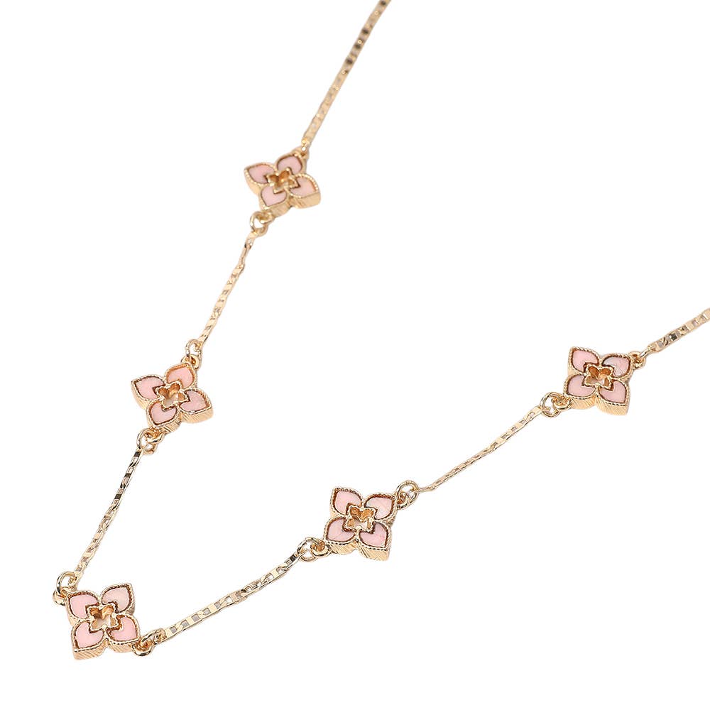 Clover Station Necklace
