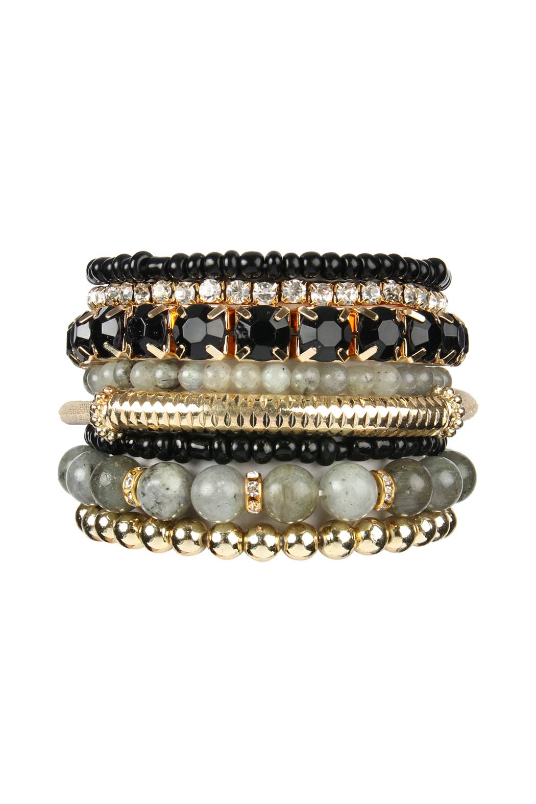 Regular Size Stack-able Beads Bracelet Set
