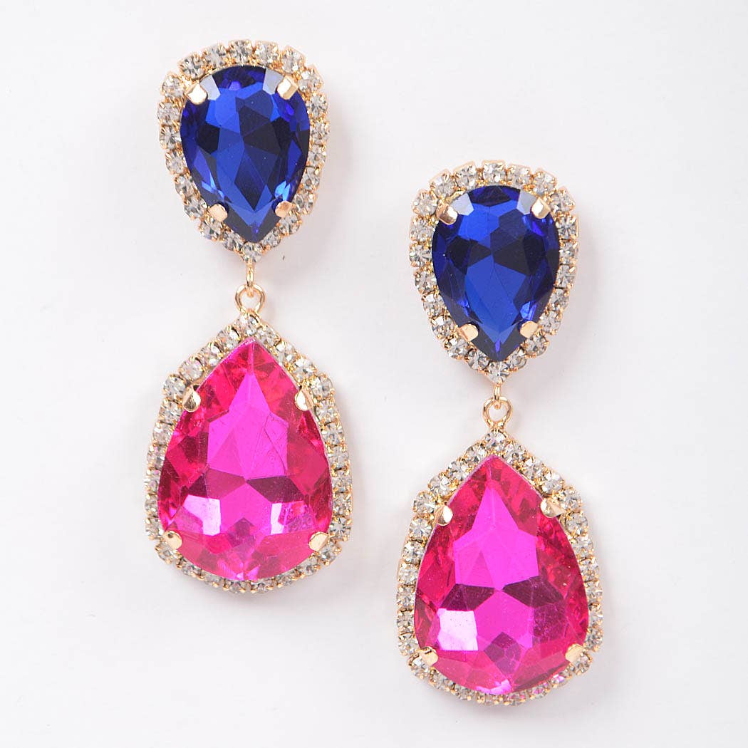 Multi Color Stone Earring
