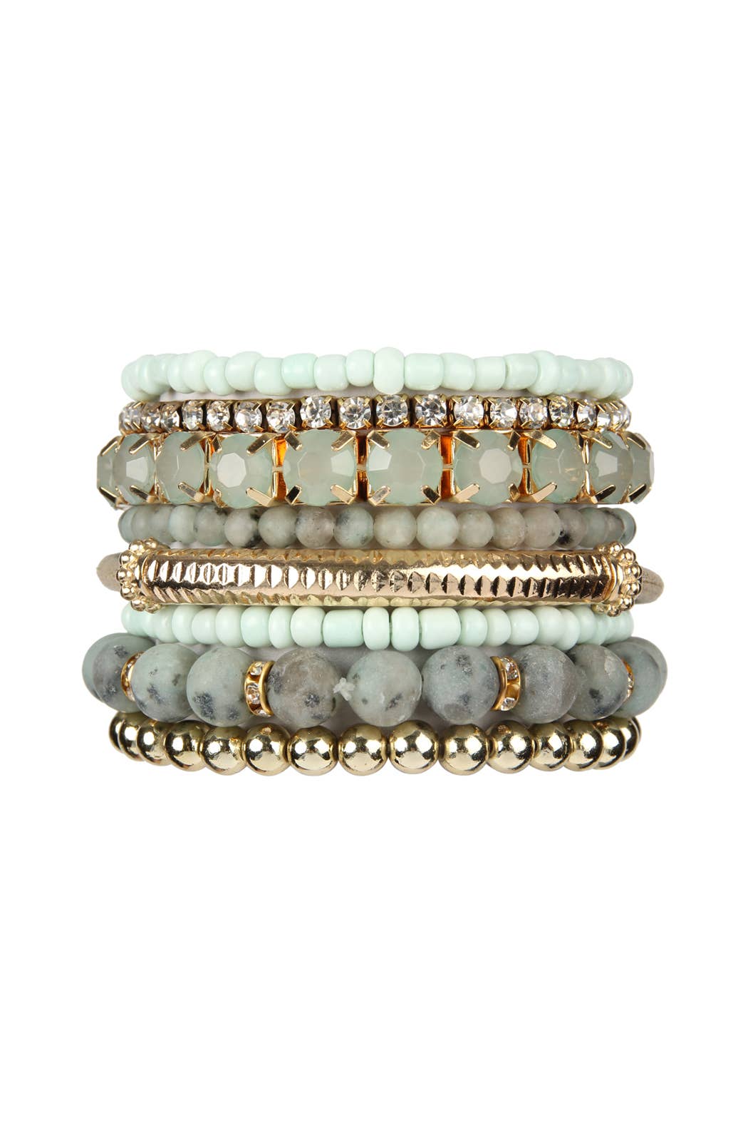 Regular Size Stack-able Beads Bracelet Set
