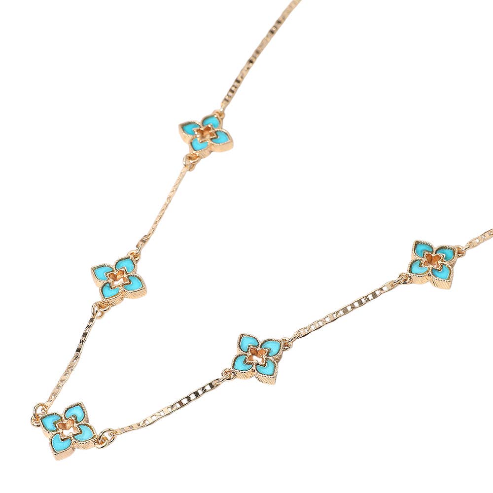 Clover Station Necklace
