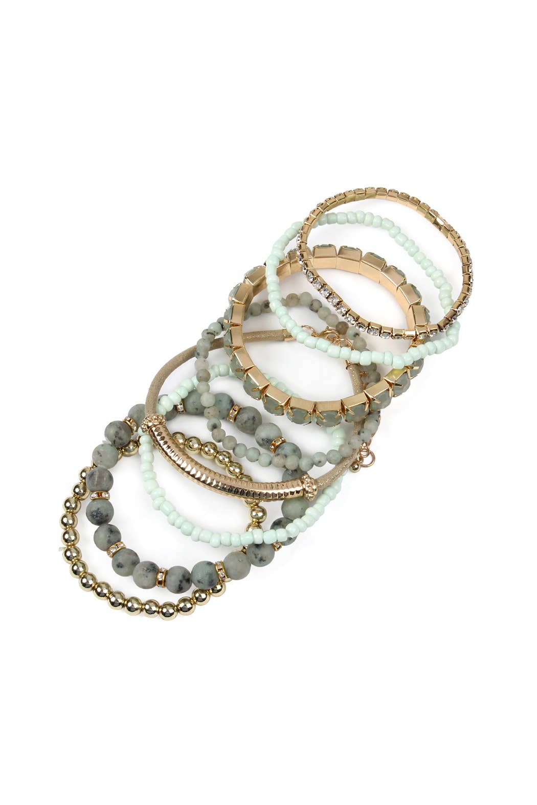 Regular Size Stack-able Beads Bracelet Set