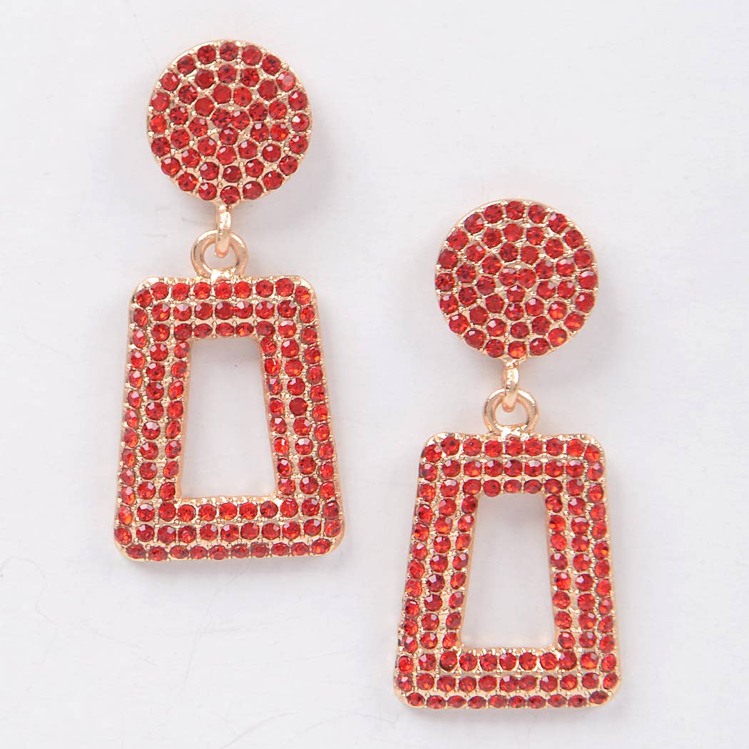 Glittered Beads Drop Earrings