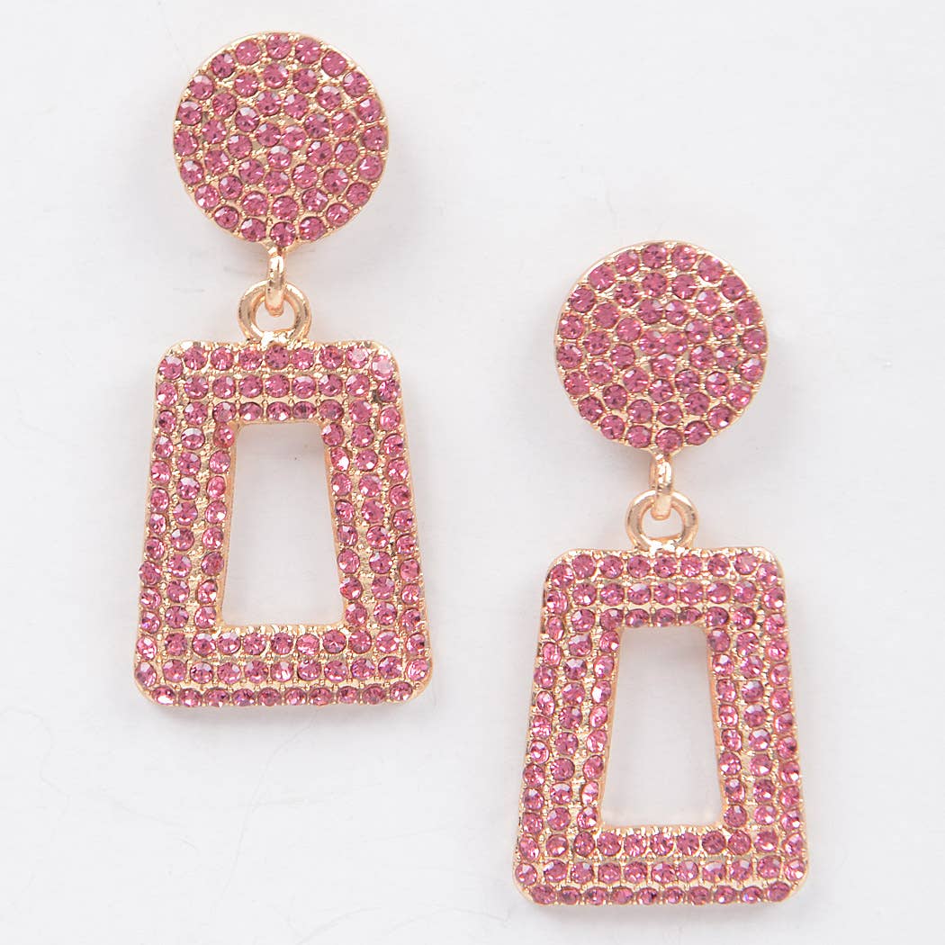 Glittered Beads Drop Earrings