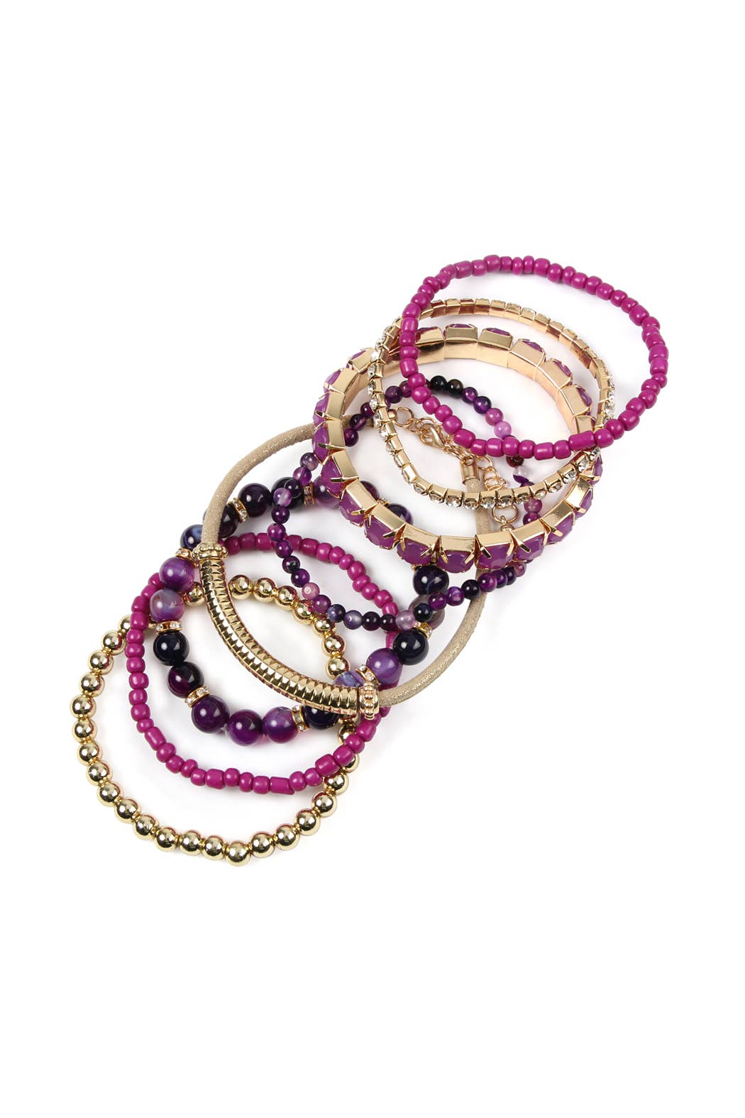 Regular Size Stack-able Beads Bracelet Set