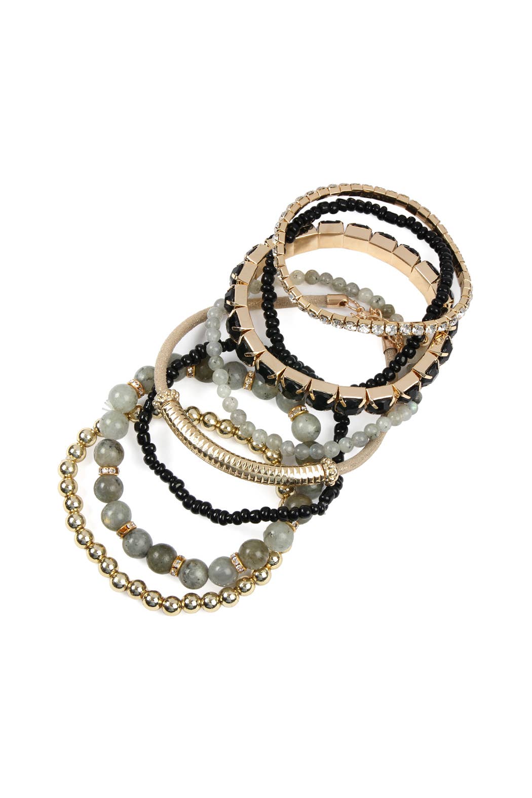 Regular Size Stack-able Beads Bracelet Set