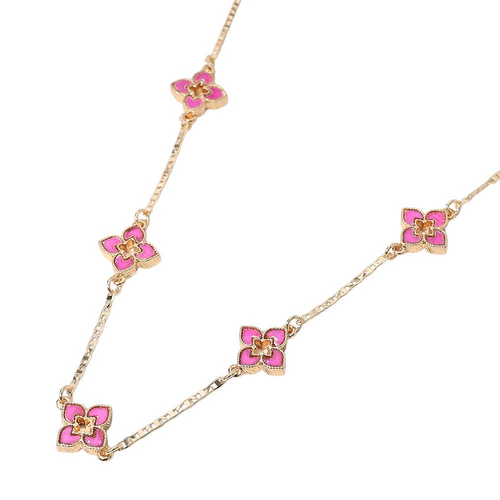 Clover Station Necklace