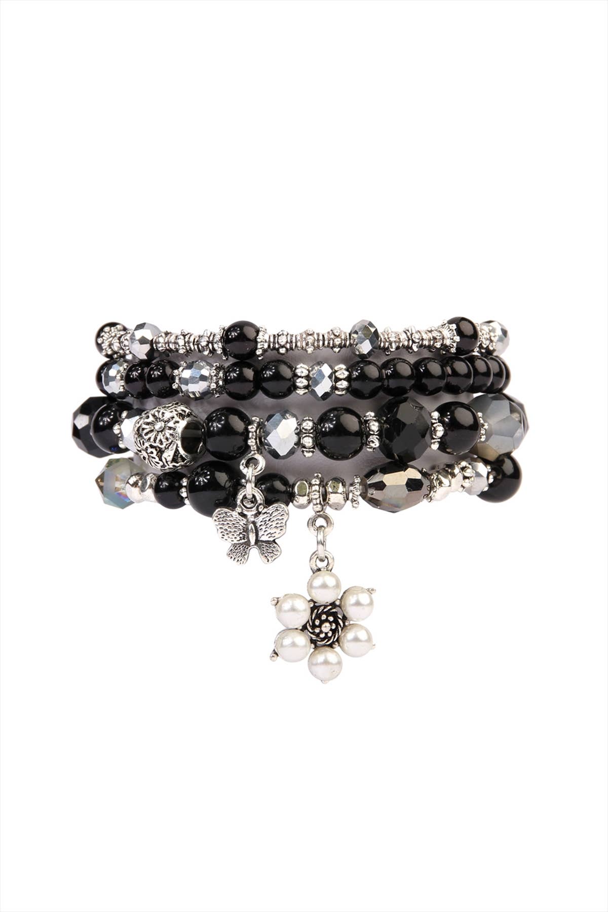 Butterfly, Pearl Classy Stackable Bracelet