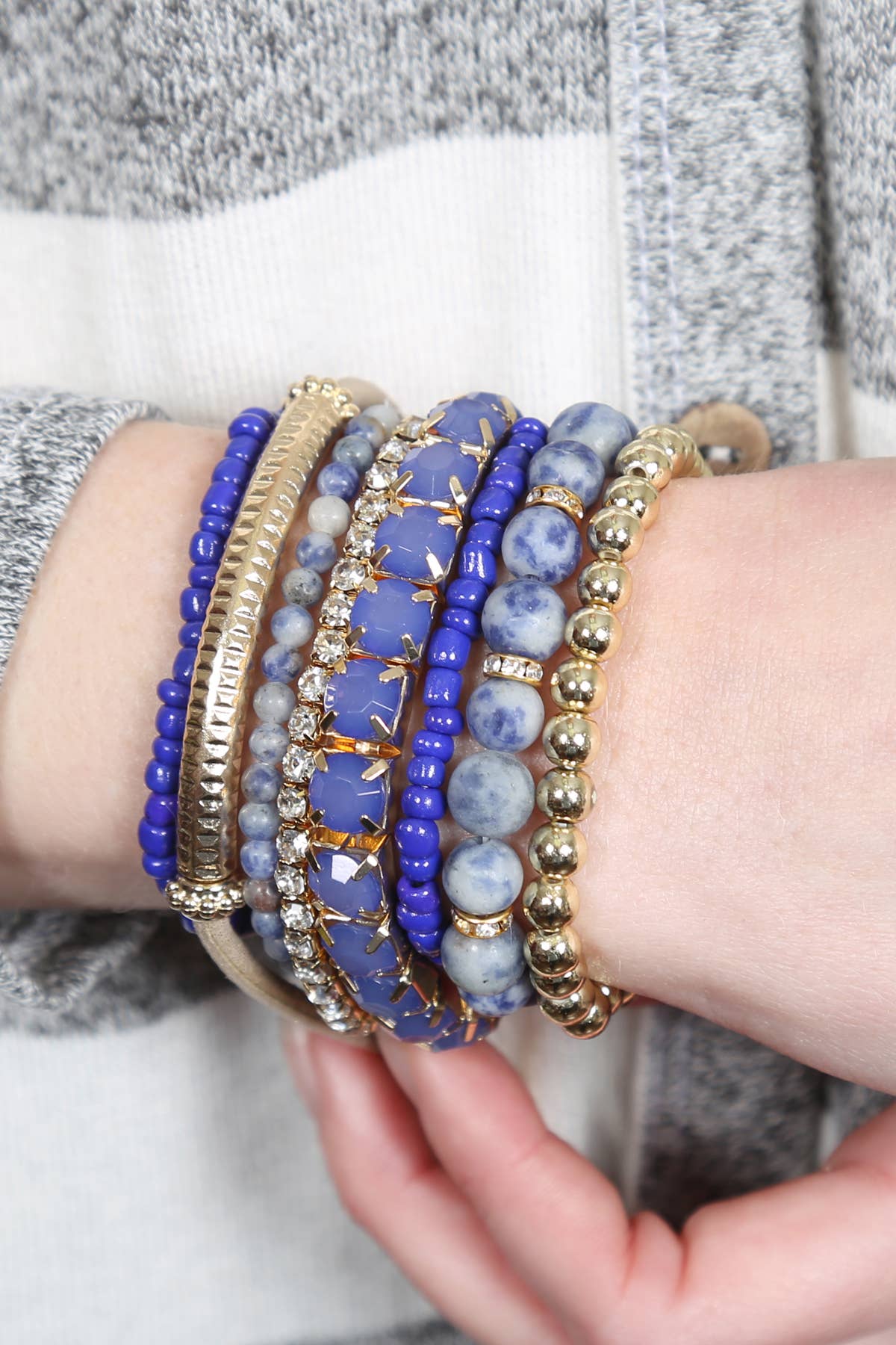 Regular Size Stack-able Beads Bracelet Set