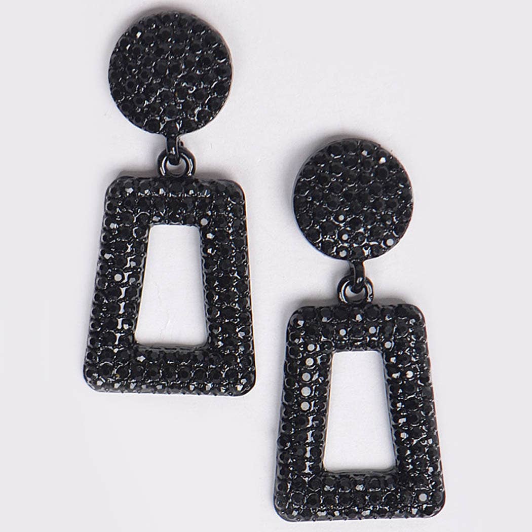 Glittered Beads Drop Earrings