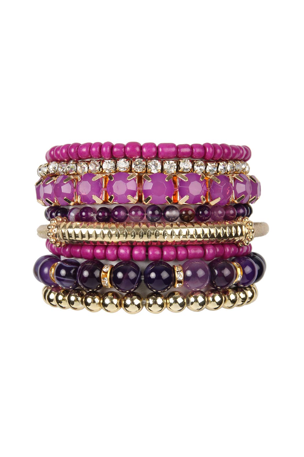 Regular Size Stack-able Beads Bracelet Set