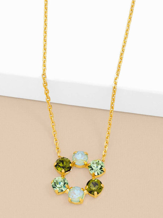 Front-Facing Crystal Collar Necklace