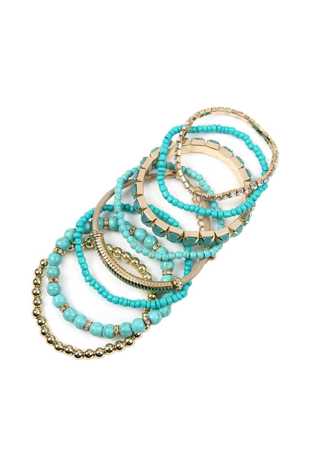 Regular Size Stack-able Beads Bracelet Set