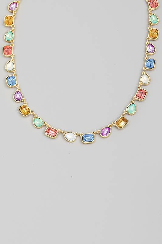 Assorted Rhinestone Necklace J2307