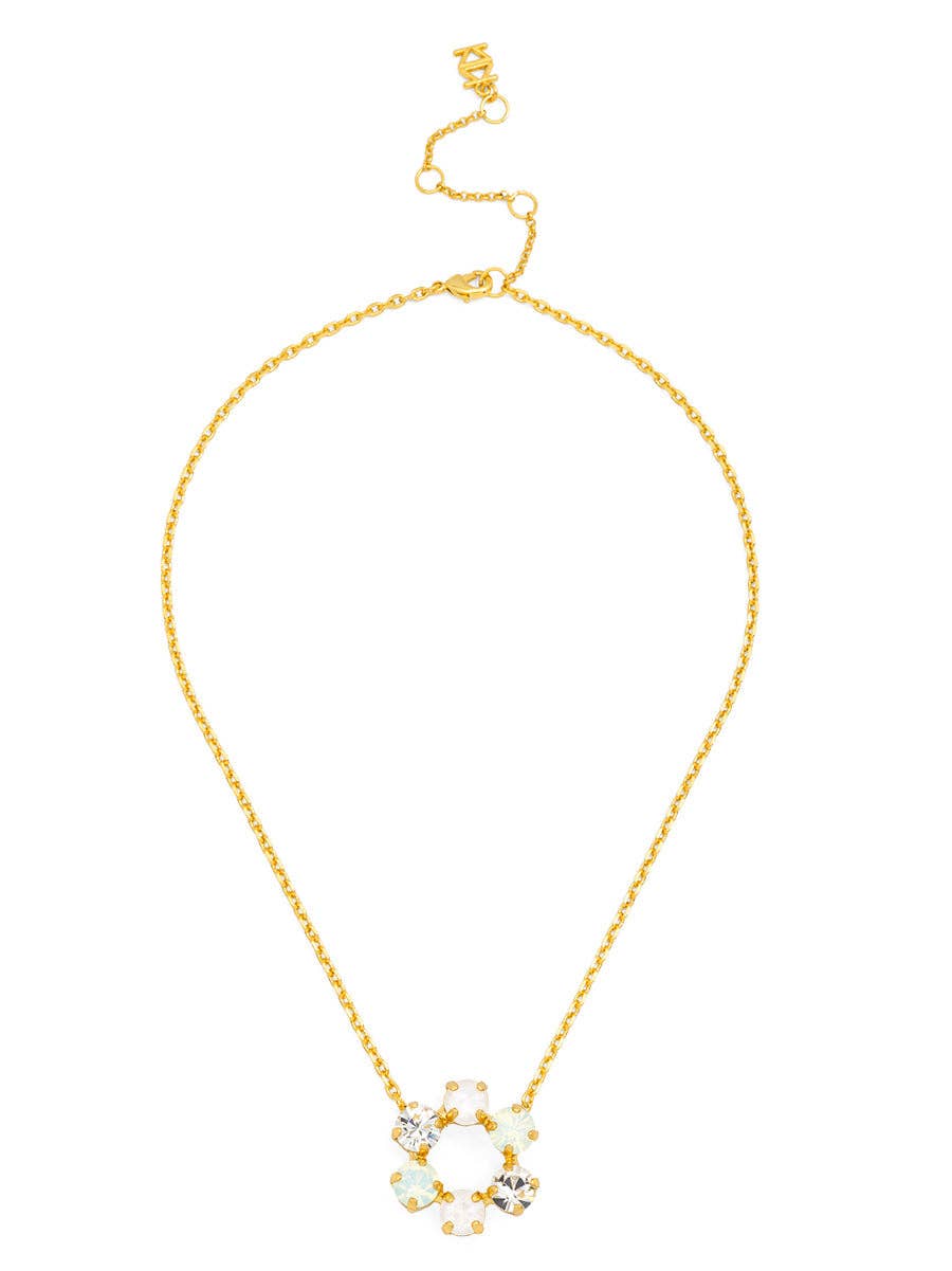 Front-Facing Crystal Collar Necklace